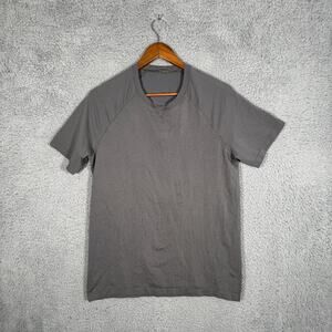 Green Lululemon Athletic Gym Short Sleeve Shirt T shirt Men's Medium